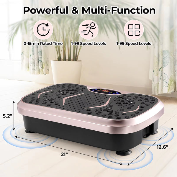 Transform Your Fitness Routine with the Vibration Plate Exercise Machine - Perfect for Lymphatic Drainage and Whole Body Workouts!