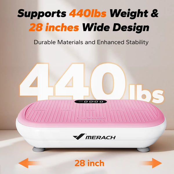 Vibration Plate Exercise Machine Bluetooth and Silicone Pedal Automatic Sensing for Lymphatic Drainage or Weight Loss Fit