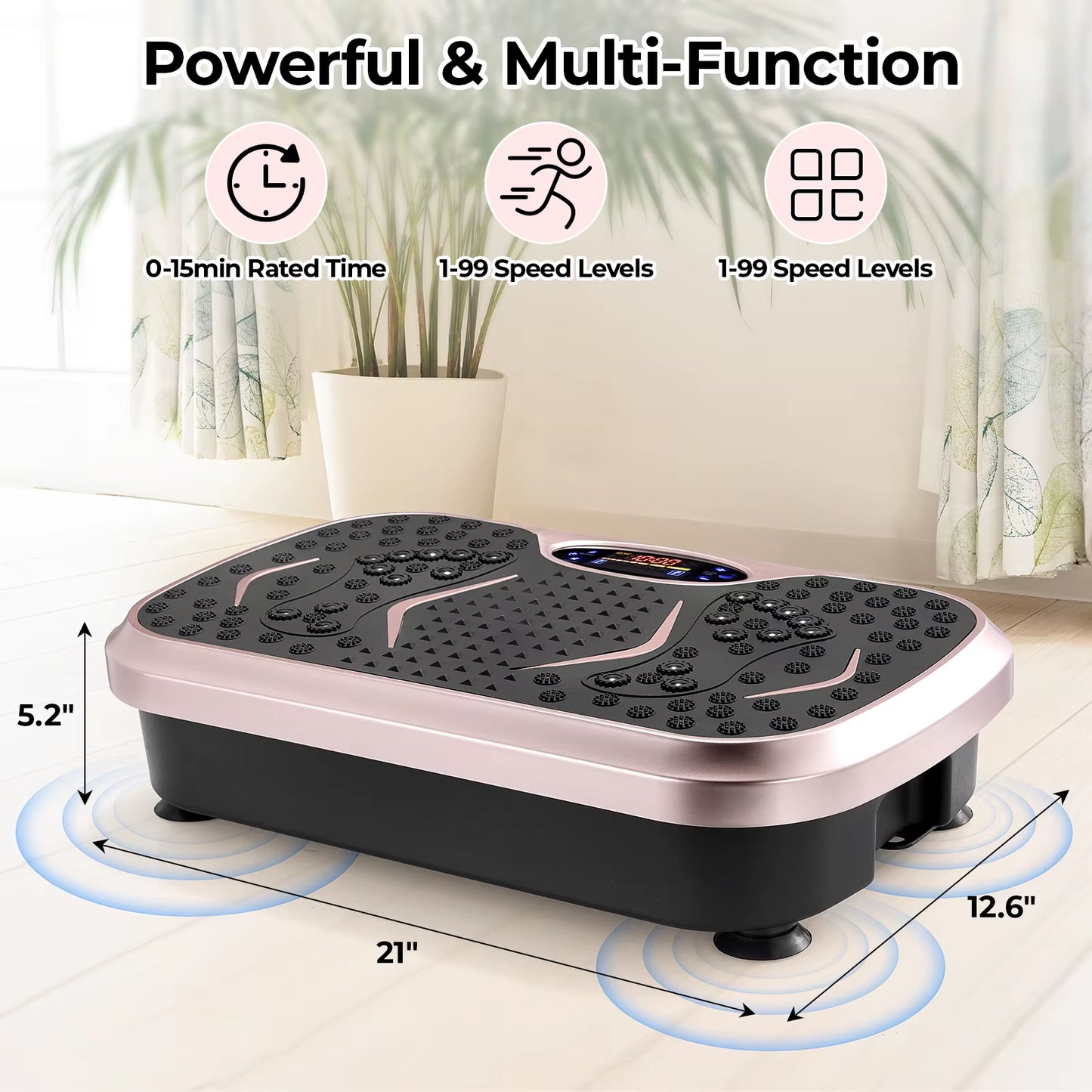 Transform Your Fitness Routine with the Vibration Plate Exercise Machine - Perfect for Lymphatic Drainage and Whole Body Workouts!