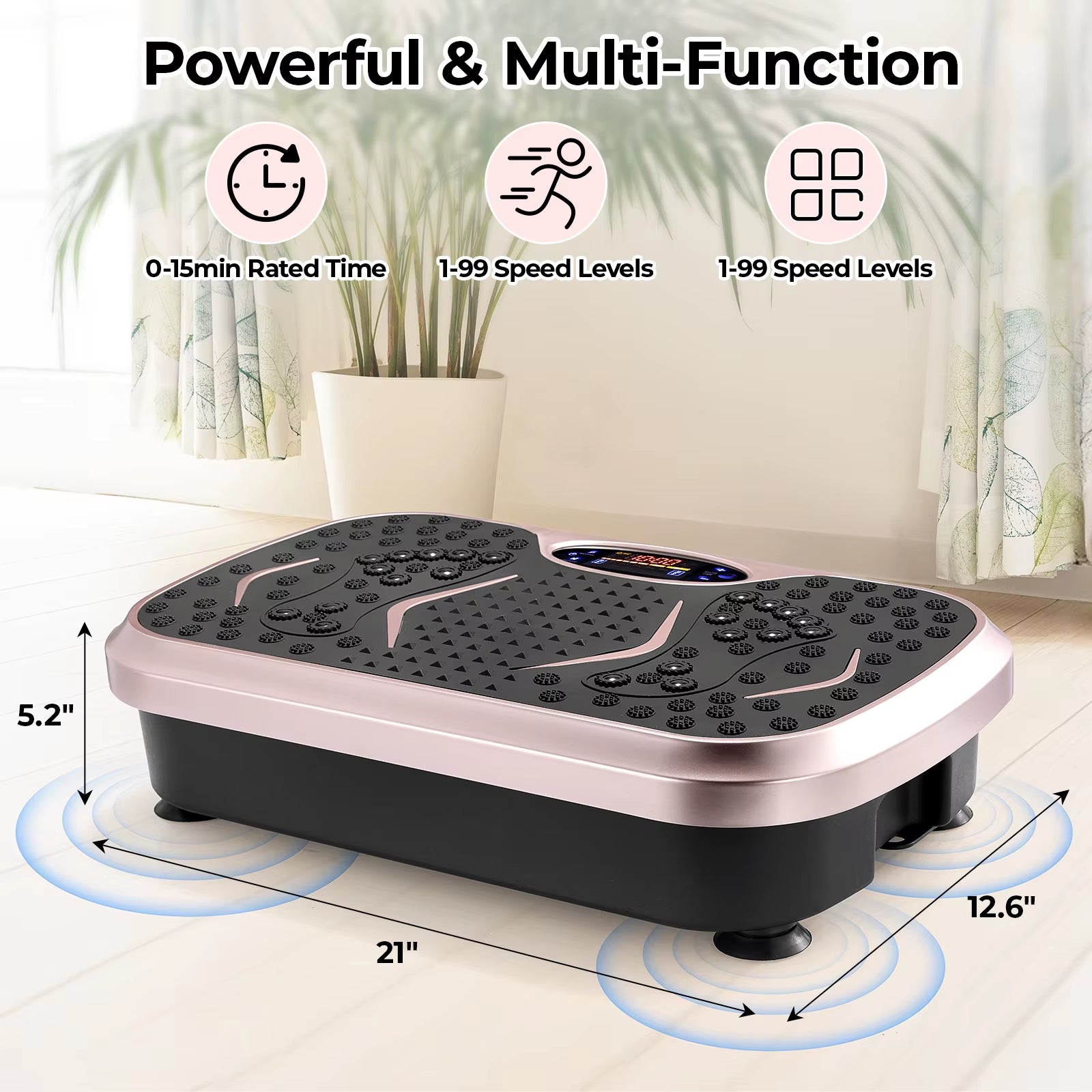 Transform Your Fitness Routine with the Vibration Plate Exercise Machine - Perfect for Lymphatic Drainage and Whole Body Workouts!