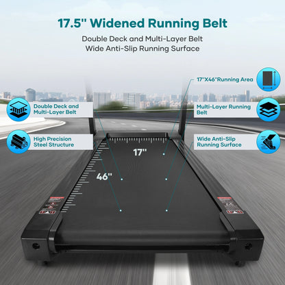 Naipotreadmill with Auto Incline Bluetooth Voice Control 17 in Wide Electric Treadmill Folding Machine 15 Level Auto 8.8 Mhp Speed for Home Use Gifts