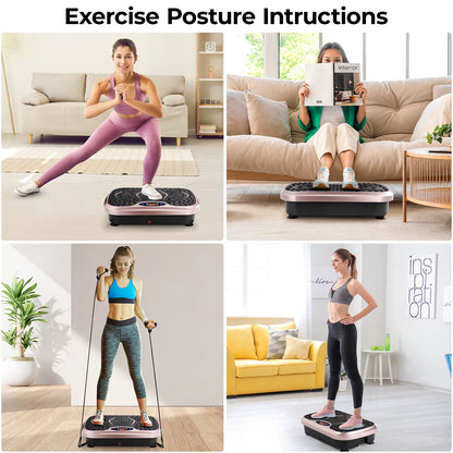 Transform Your Fitness Routine with the Vibration Plate Exercise Machine - Perfect for Lymphatic Drainage and Whole Body Workouts!