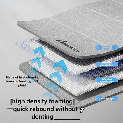 Yoga Mat Thick 4Mm Foldable Gym Mat Extra Large 6'X2' Extra Wide Workout Mat Non Slip TPE Floor Mats for Yoga Pilates, Cardio, Exercise Equipment