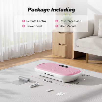 Vibration Plate Exercise Machine Bluetooth and Silicone Pedal Automatic Sensing for Lymphatic Drainage or Weight Loss Fit