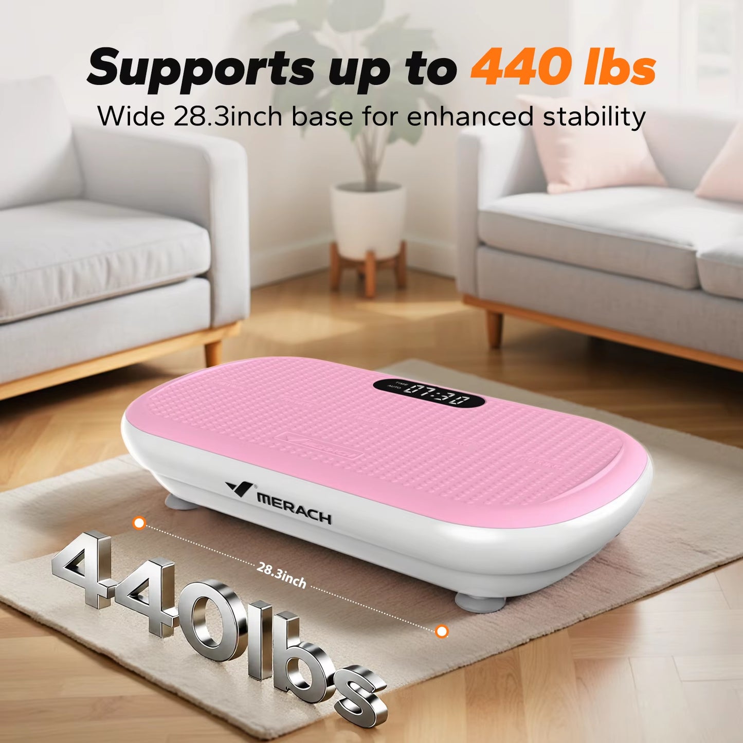 Vibration Plate Exercise Machine Bluetooth and Silicone Pedal Automatic Sensing for Lymphatic Drainage or Weight Loss Fit