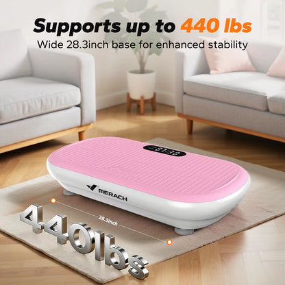 Vibration Plate Exercise Machine Bluetooth and Silicone Pedal Automatic Sensing for Lymphatic Drainage or Weight Loss Fit